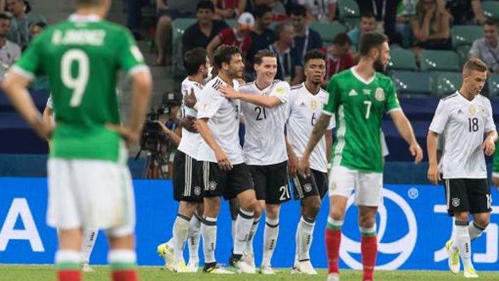 Alemania goleó 4 a 1 a México y jugar la final ante Chile