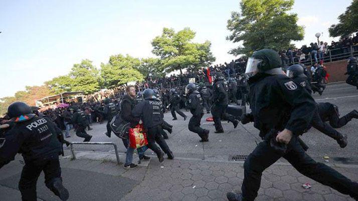 Incidentes en una protesta contra el G-20 en Hamburgo
