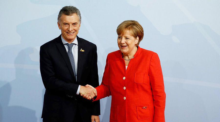 Angela Merkel recibioacute a Mauricio Macri