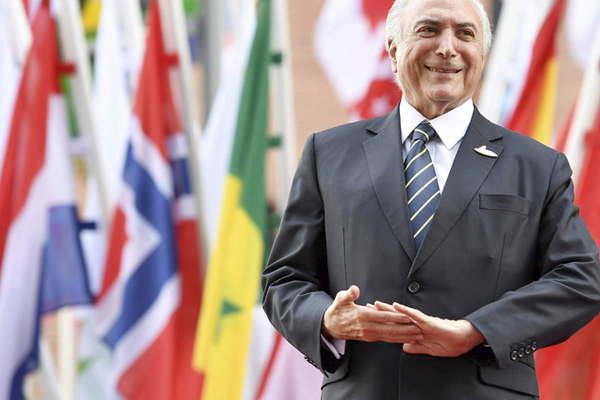 Advierten que Brasil puede cambiar  al presidente Temer en 15 diacuteas
