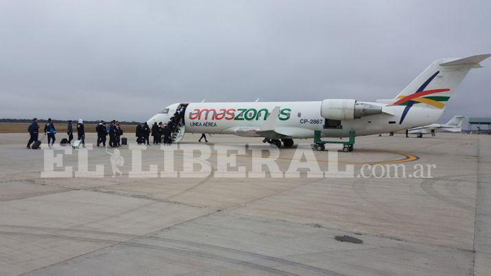 El aeropuerto de Las Termas realizoacute su primer vuelo chaacuterter internacional