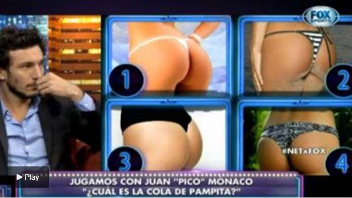 Muy incoacutemodo- Pico tuvo que adivinar cuaacutel era la cola de Pampita