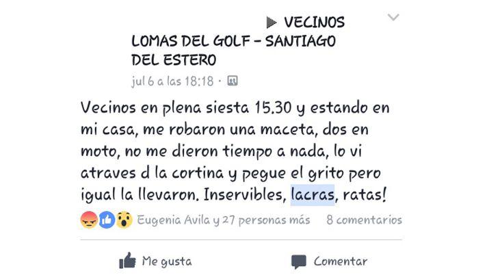 Preocupacioacuten en el barrio Lomas del Golf por constantes robos