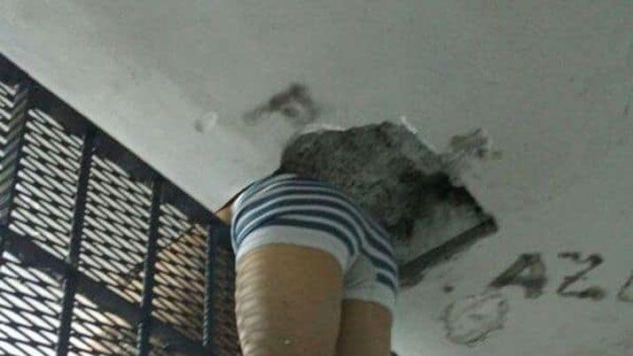 Preso pretendió escapar pero quedó atrapado