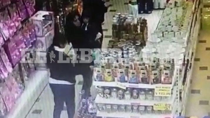 Ladronas fueron filmadas en un local céntrico