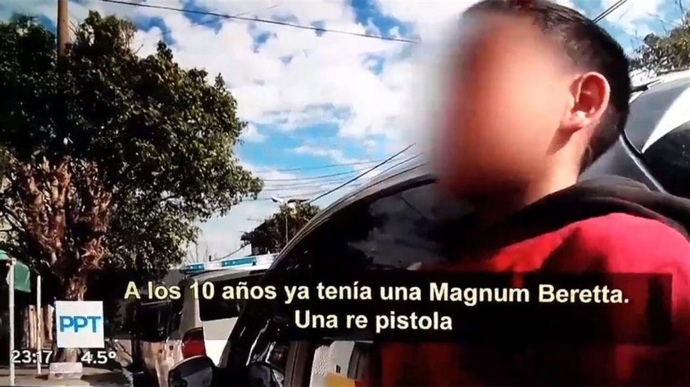 Video A sus 12 antildeos El Polaquito se droga roba y mata