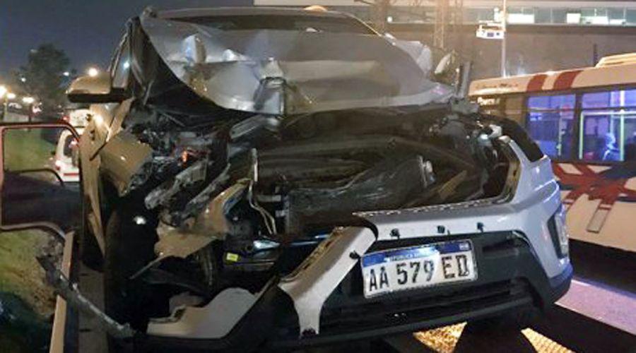 Juan Pablo Varksy chocoacute en plena Panamericana