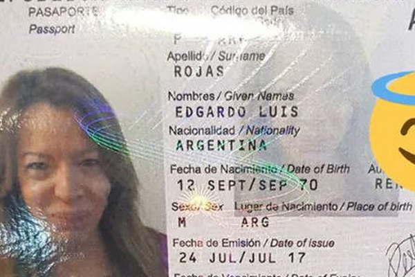 Lizy Tagliani sigue llamaacutendose  Edgardo Luis Rojas en su pasaporte  