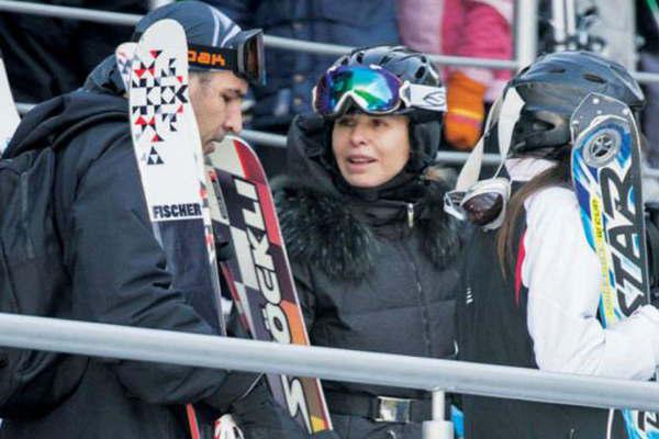 Karina Rabolini en Villa La Angostura  se mostroacute con su ex jefe de prensa