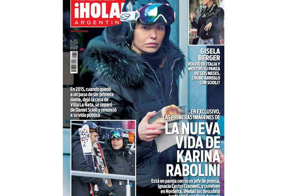 La nueva vida de  Karina Rabolini en la revista iexclHOLA Argentina