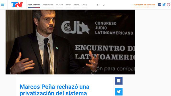 Medios nacionales se hicieron eco de las declaraciones de Marcos Pentildea a EL LIBERAL