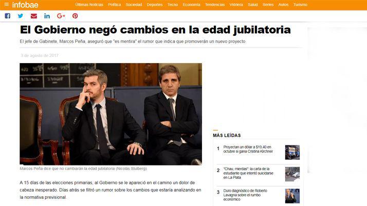 Medios nacionales se hicieron eco de las declaraciones de Marcos Pentildea a EL LIBERAL