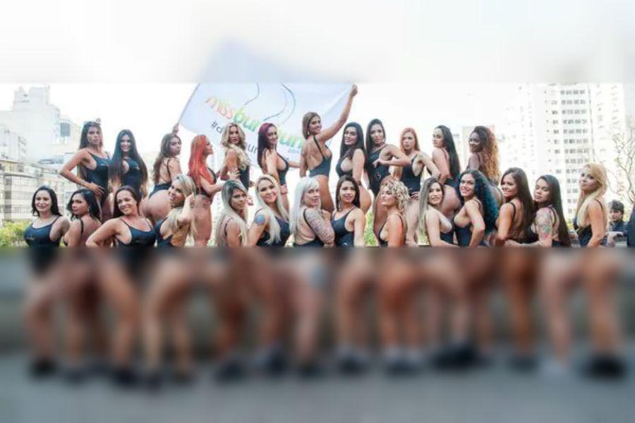 Las candidatas de Miss Bumbum 2017 desfilaron por las calles de San Pablo
