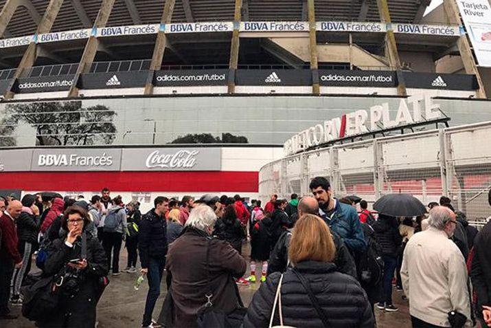 El estadio de River Plate tuvo que ser desalojado por la amenaza de bomba Foto gentileza Leandro Vaquila