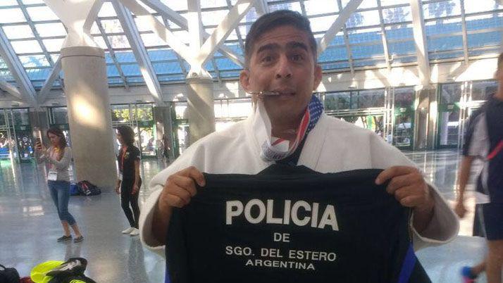 Juegos Mundiales Policiales- efectivo santiagueño subcampeón en judo