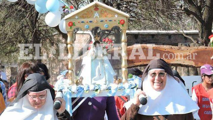 La Virgen del Carballo congregó una multitud en Monte Quemado