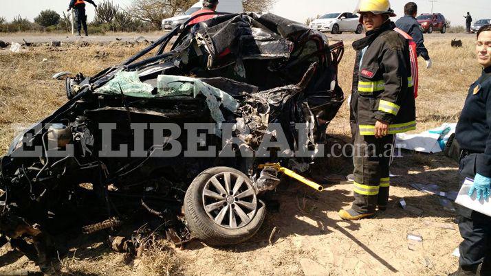 Impactantes imaacutegenes del traacutegico choque en Ruta 9