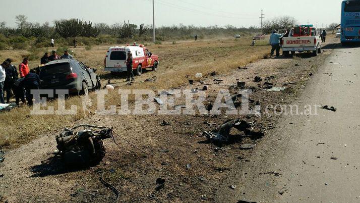 Impactantes imaacutegenes del traacutegico choque en Ruta 9