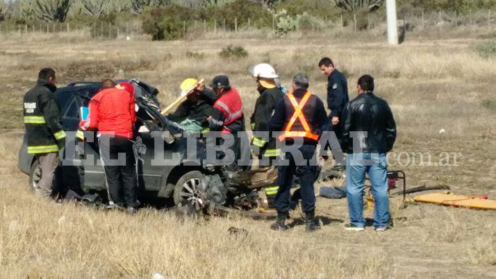 Impactantes imaacutegenes del traacutegico choque en Ruta 9