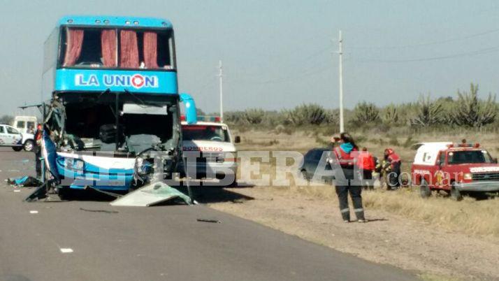 Impactantes imaacutegenes del traacutegico choque en Ruta 9