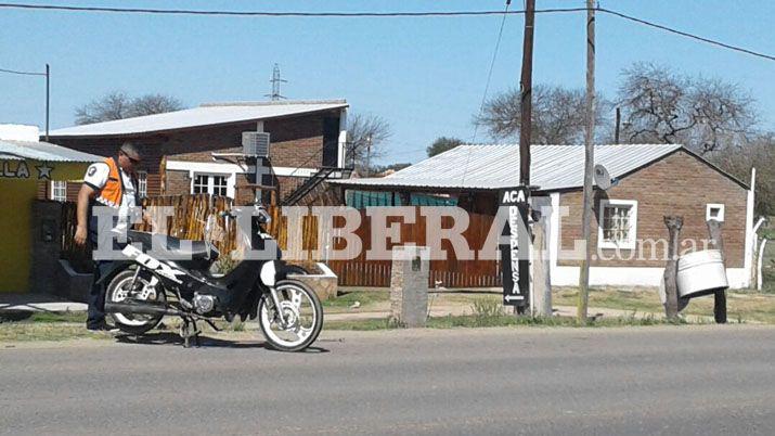 Motociclista herido en violento choque