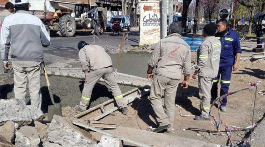 El municipio realiza trabajos en arterias para mejorar la circulacioacuten del transporte puacuteblico