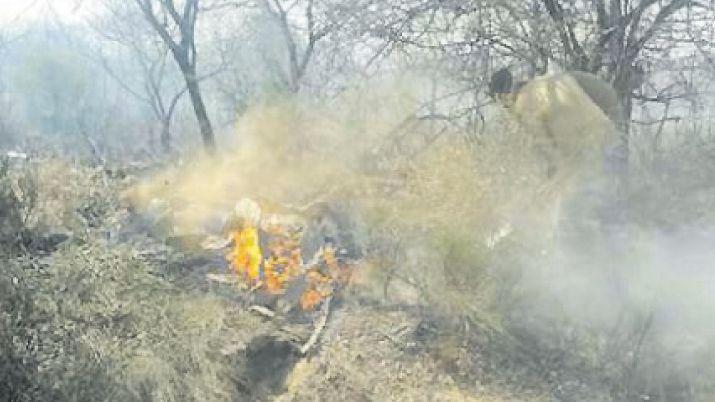Intensos despliegues en todo Riacuteo Hondo por incendios forestales