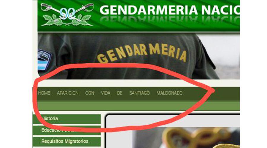 Hackearon la paacutegina web de Gendarmeriacutea