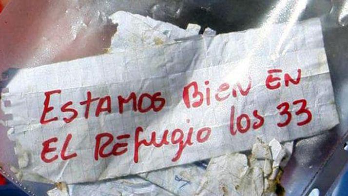 El minero chileno que escribioacute el famoso mensaje estaacute con tratamiento psiquiaacutetrico