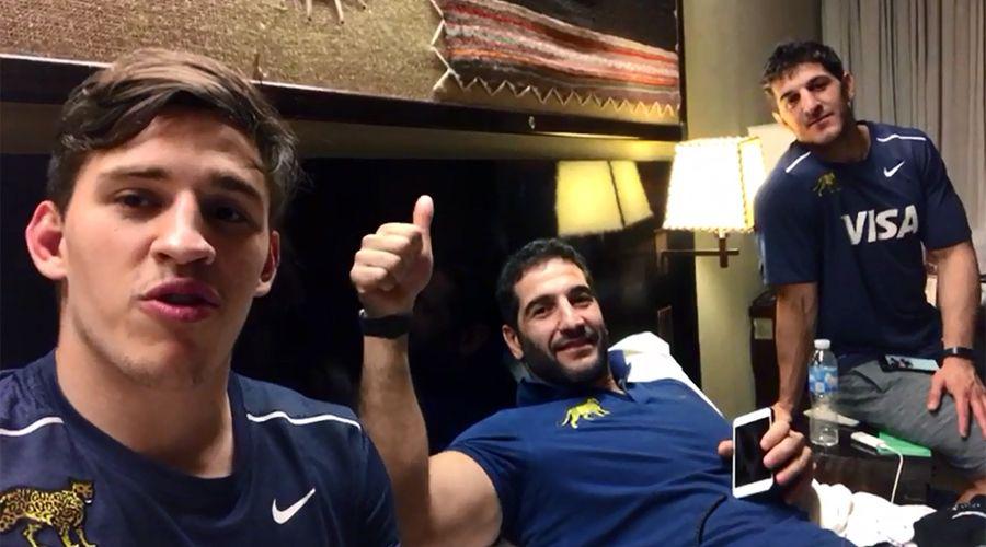 Video  Los Pumas saludaron a los chicos de Santiago Rugby