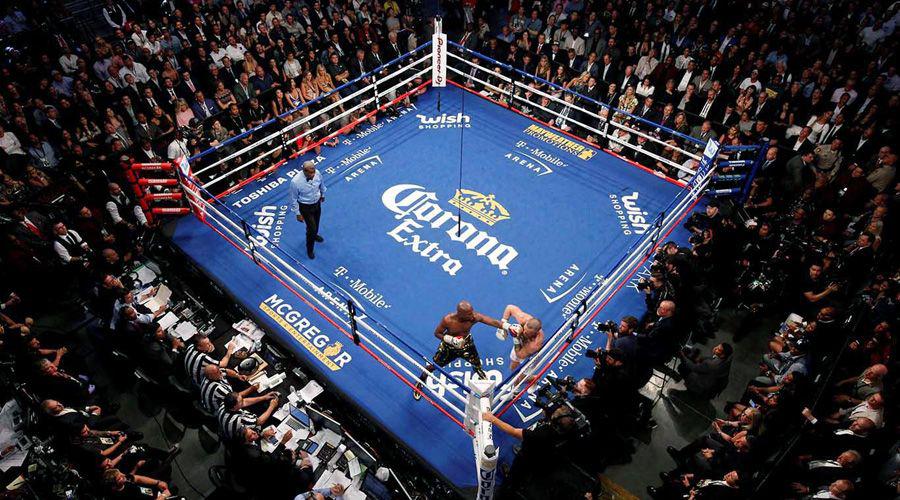 Las mejores imaacutegenes de la gran pelea Mayweather - McGregor