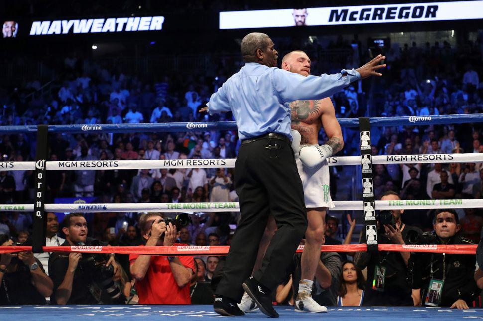 Las mejores imaacutegenes de la gran pelea Mayweather - McGregor