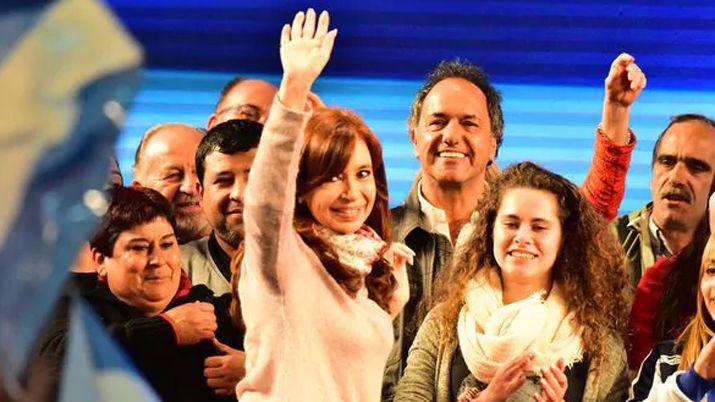 Cristina Kirchner celebroacute su triunfo con un acto en La Plata