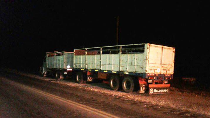Fue detenido un camionero que transportaba 6 toneladas de postes