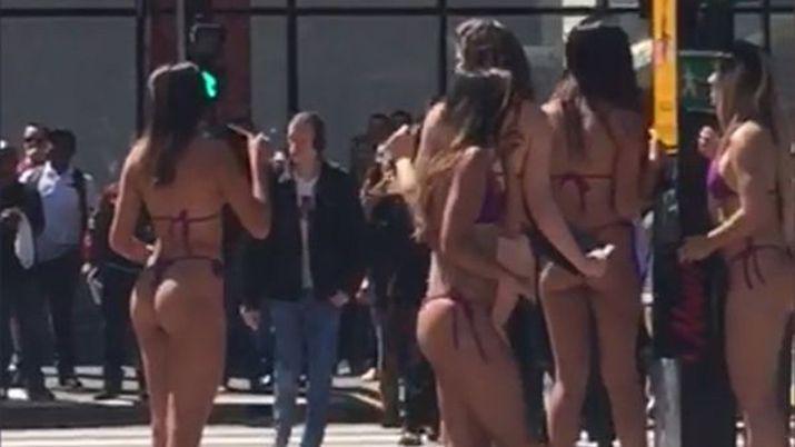 VIDEO  Chocoacute su camioneta por mirar chicas en bikini