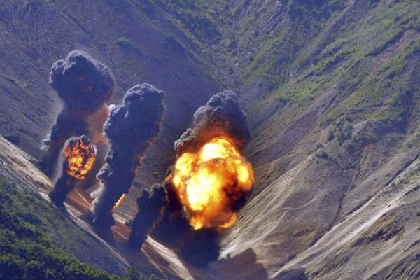 Bombardeo sobre objetivos norcoreanos simulados