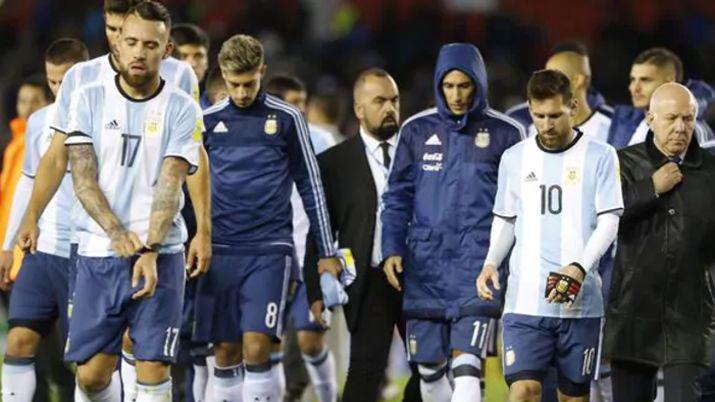 Los jugadores tras el final del encuentro