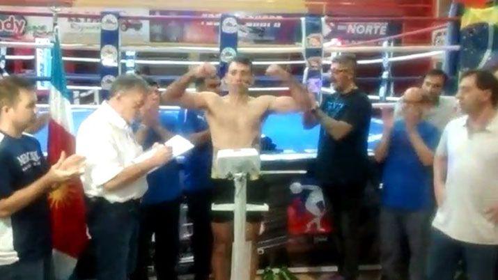 Boxeo- se realizó el pesaje de Diego Díaz Gallardo y Felipe Santos Pedroso