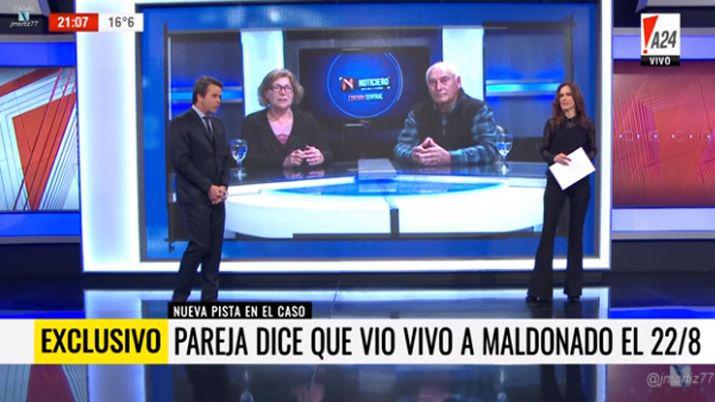 Una pareja asegura que trasladoacute en su camioneta a Santiago Maldonado