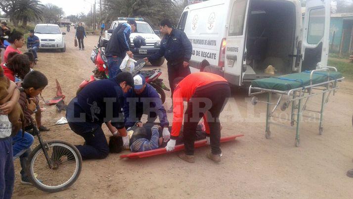 Tres heridos tras violento accidente en Añatuya