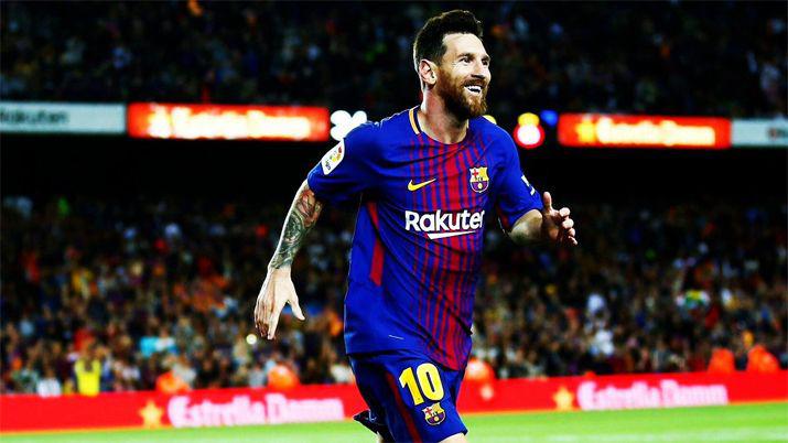 Con tres goles de Messi el Barcelona sigue puntero