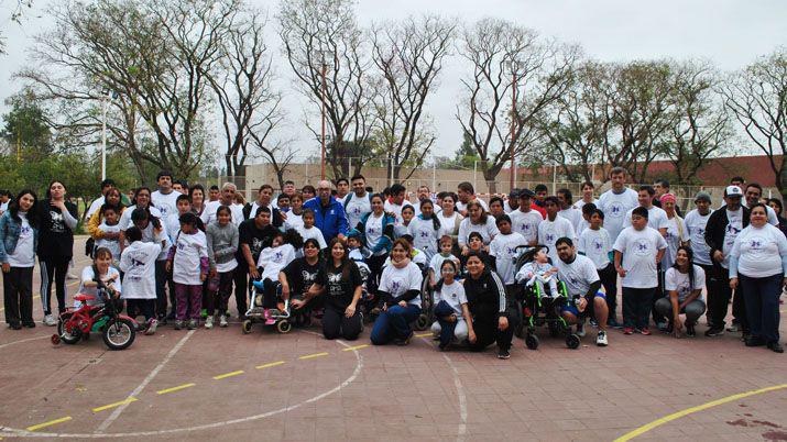 Se realizó una maratón no competitiva para chicos con parlisis cerebral