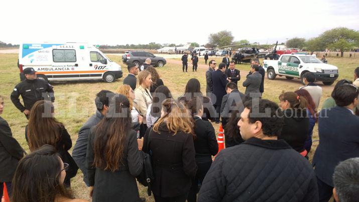 Las autoridades provinciales esperan al Presidente