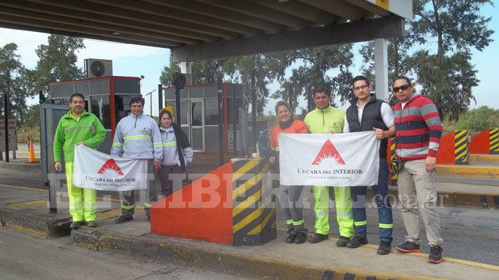 Empleados de la Estación de Peaje de Fernndez en alerta