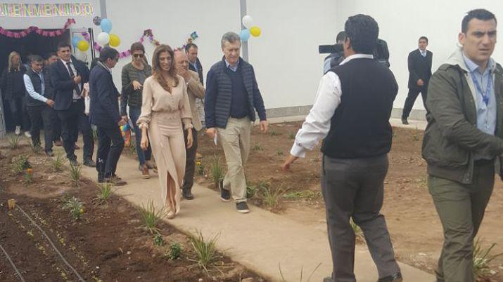 En el marco de la visita del Presidente Macri se inauguroacute una huerta orgaacutenica