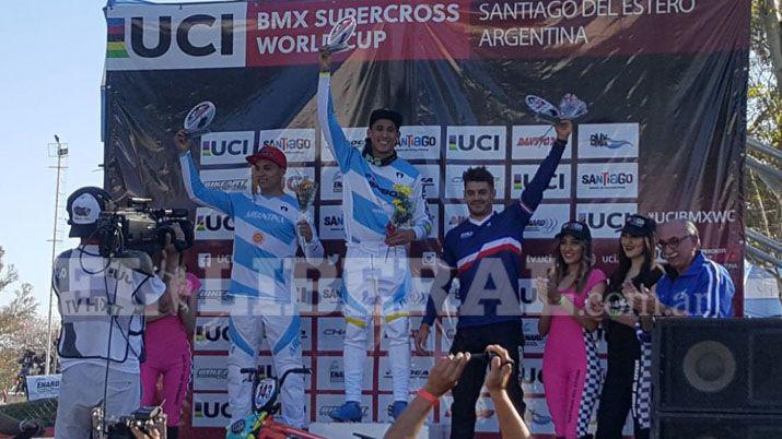 Los argentinos coparon el podio en el BMX
