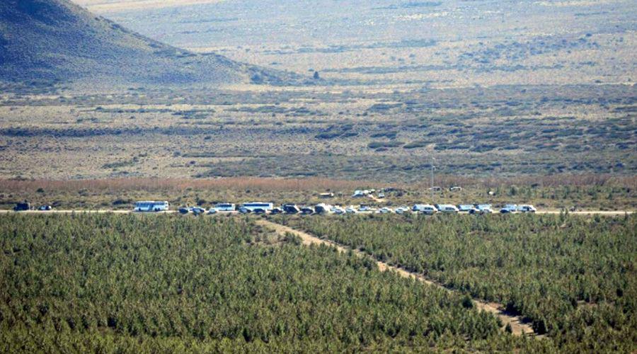 Caso Maldonado- canes santiaguentildeos participan del allanamiento en Cushamen