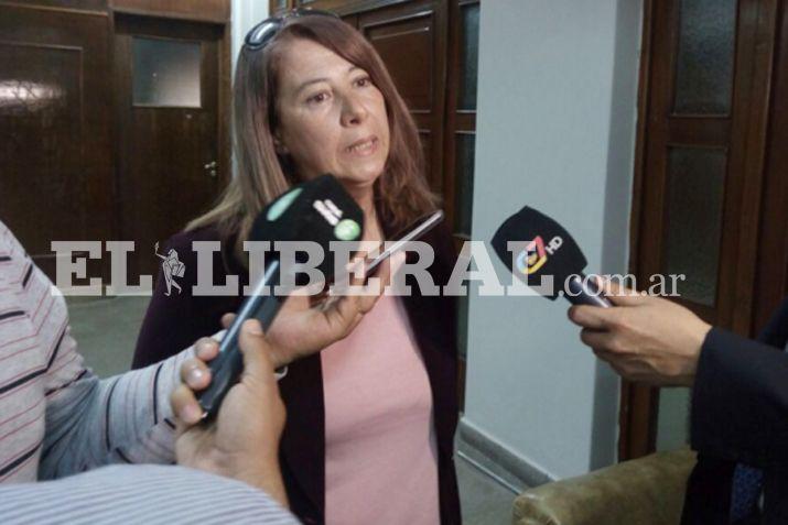 La abogada Dra Carol Pamela Gad�n en declaraciones sobre las pericias por el caso Marito Salto