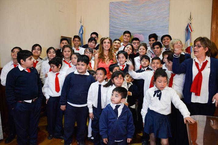 La Gobernadora recibió a alumnos de la Escuela Especial Sagrado Corazón de Jes�s