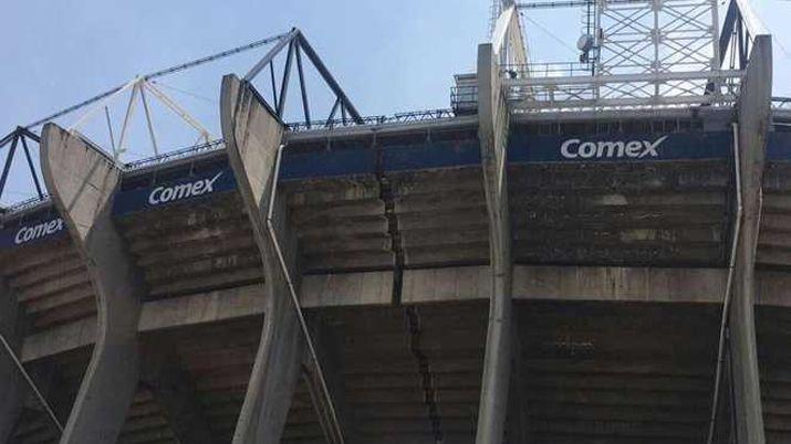 VIDEO  Asiacute tembloacute el estadio Azteca durante el sismo